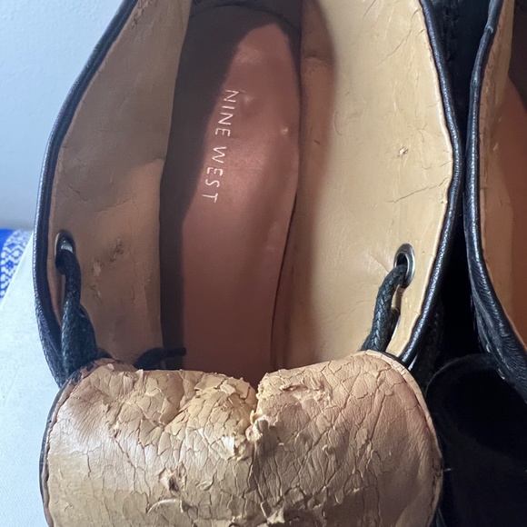 Nine West Black Leather Ankle Boot 10 - Picture 15 of 16
